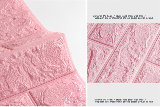 Розовый цвет 25kg/cbm 3D пенится аттестация CE стикеров стены