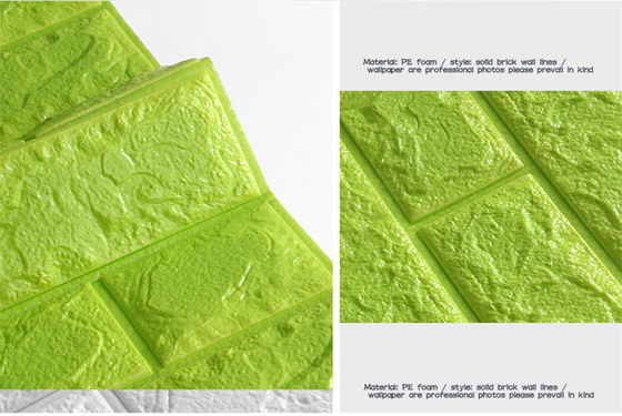 Стикер стены собственной личности кирпича пены 3d зеленого цвета 8mm слипчивый водоустойчивый