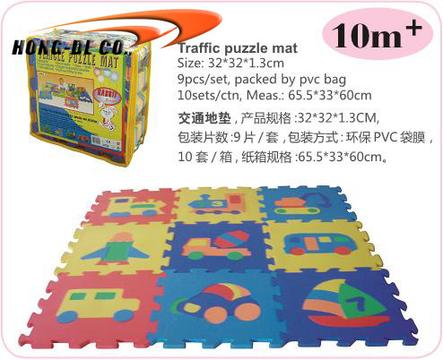 Multi дети цвета торгуют аттестованной циновкой EN71-1-2-3 пены головоломки