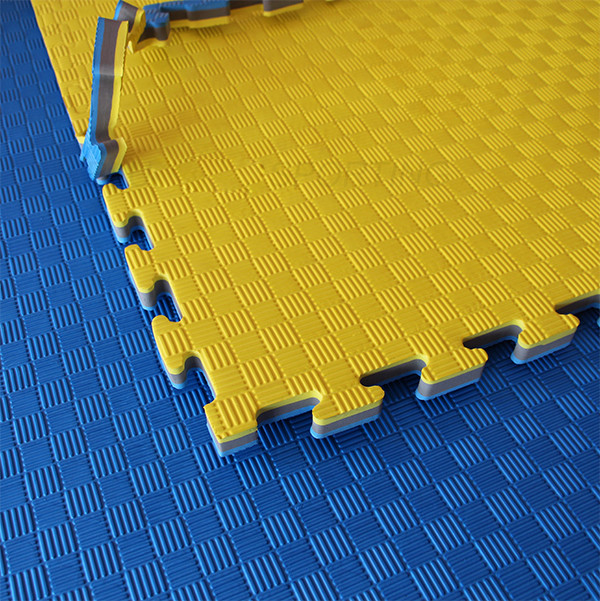 Желтая голубая высокая плотность Ева пенится половой коврик спорта