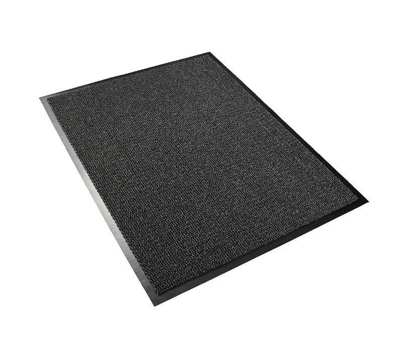 Европы Vyna-Plush Doormat 7h x 600w x 900d мм черно-серое