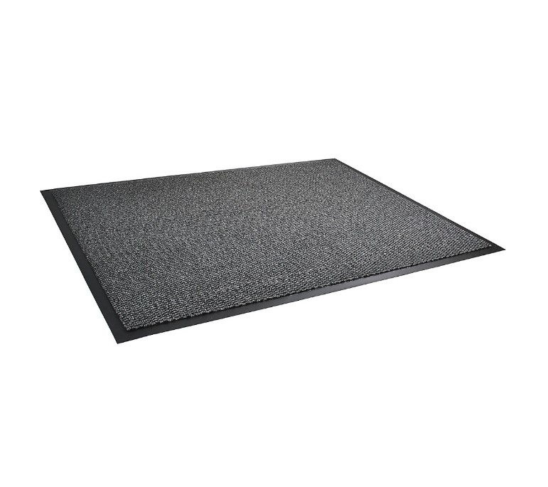 Европы Vyna-Plush Doormat 7h x 600w x 900d мм черно-серое